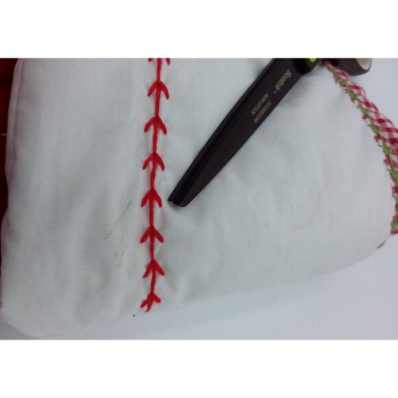 Pottery Barn Kids Lillian Jumbo Stocking Santa Gifts Holiday Xmas Quilted 31.5" - Picture 12 of 12